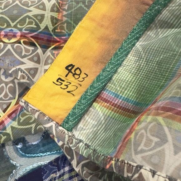 Robert Graham Limited Edition Mens Sz XL Classic Fit Geometric Embroidered Shirt - Picture 5 of 6